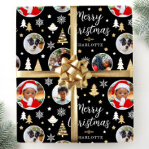 Feliz Navidad Foto Personalizada Árboles Festivos