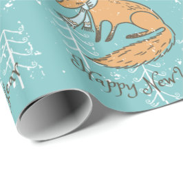 Papel De Regalo Feliz Navidad Fox Cozy