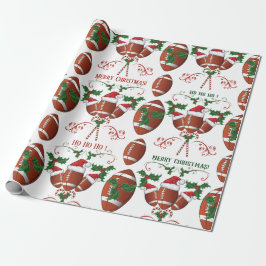 Papel De Regalo Feliz Navidad Fútbol Santa