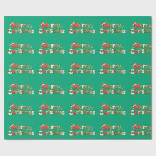Papel De Regalo Feliz Navidad Kawaii