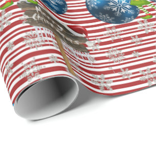 Papel de Regalo Feliz Navidad Muñeco de Nieve