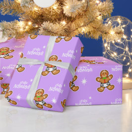 Papel De Regalo ¡Feliz Navidad! Pan de jengibre para bebé en Laven