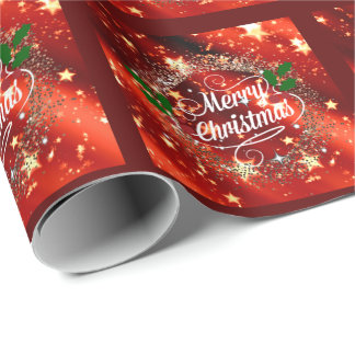 Papel De Regalo Feliz Navidad, Purpurina y Brisa, 