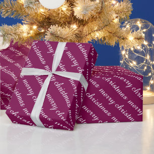 PAPEL DE REGALO FELIZ NAVIDAD REGALOS DE COLOR DE VINO MODERNOS Y