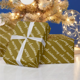 PAPEL DE REGALO FELIZ NAVIDAD REGALOS DE COLOR MARRÓN MODERNOS Y E