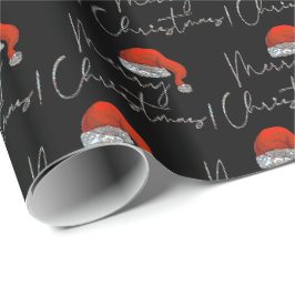 Papel De Regalo Feliz Navidad Santa Hat