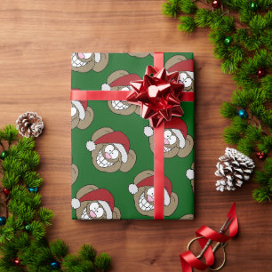 Papel De Regalo Feliz Navidad Santa Ratón Gráficos Screwball