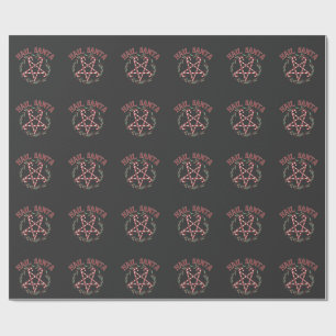 Papel De Regalo Feliz Navidad Satanás Krampus Navidad Dulce del Di