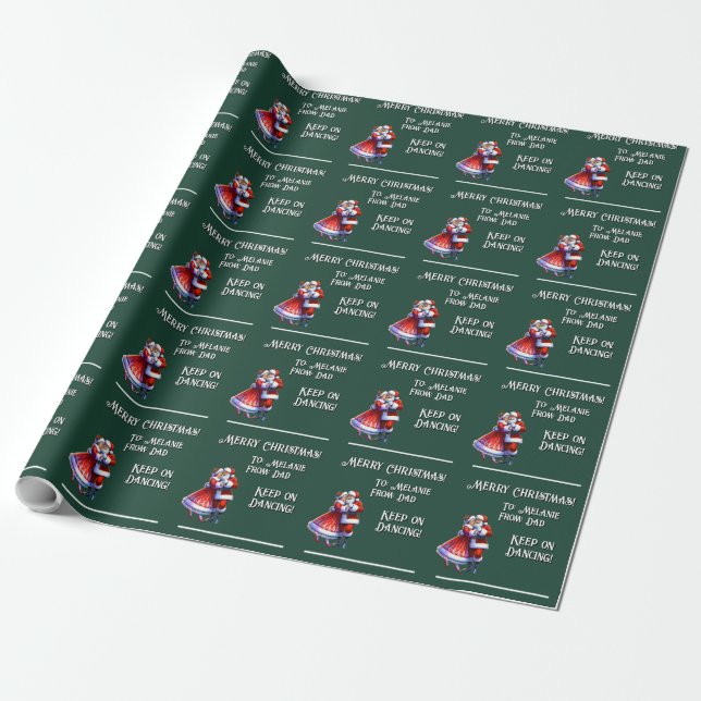 Papel De Regalo ¡Feliz Navidad! SIGUE BAILANDO (Desenrollado)