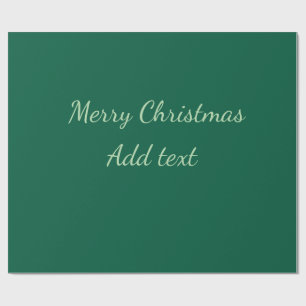 Papel De Regalo Feliz Navidad verde plano fondo solo vacaciones