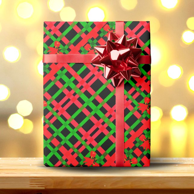 Papel De Regalo Feliz Navidad Verde y Rojo Feliz Navidad (Subido por el creador)