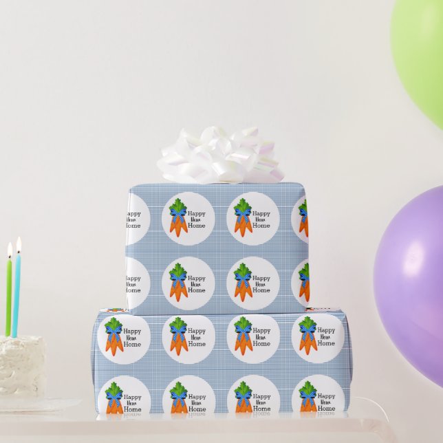 Papel De Regalo Feliz Nueva Casa Fiesta de Inauguración  (Regalos de fiesta)