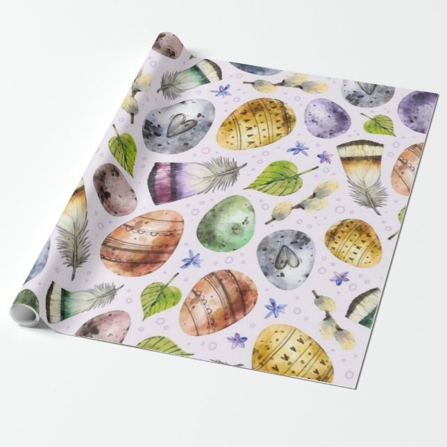 Papel De Regalo Feliz Pascua (Desenrollado)