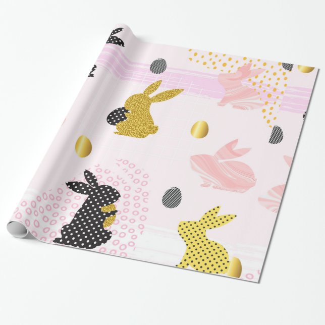 Papel De Regalo Feliz Pascua (Desenrollado)