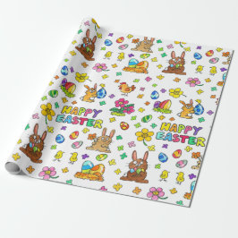 Papel De Regalo Feliz Pascua adorable