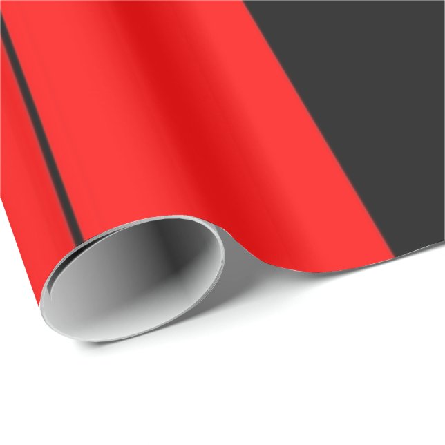 Papel De Regalo Feliz Patrón de franjas verdes rojas de Kwanzaa (Esquina del rollo)