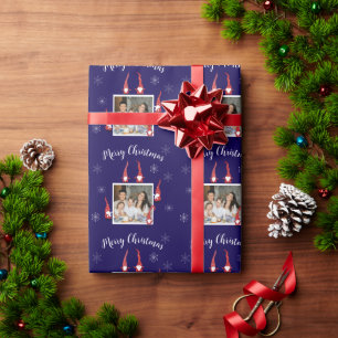 Papel De Regalo Feliz Personalizado navideño foto con divertidos G