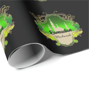 Papel De Regalo Feliz Ramadán Mubarak Kareem 2024