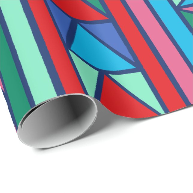 Papel De Regalo Feliz regalo gráfico Elves (Esquina del rollo)