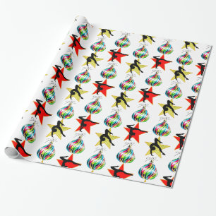 PAPEL DE REGALO FELIZ REGALO PARA NAVIDADES DE GIMNASIA DE FESTIVO