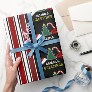 Papel De Regalo Feliz y brillante, Navidades