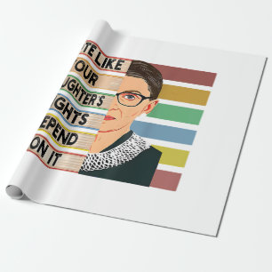 Papel De Regalo Feminista Ruth Bader Ginsburg RBG Chica De Cita Co