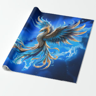 Papel De Regalo Fénix del Amanecer Zafiro