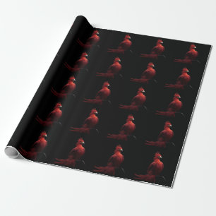 Papel De Regalo Fénix escarlata se sienta orgullosamente