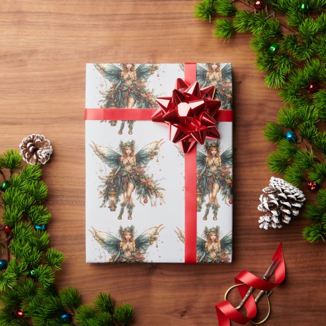 Papel De Regalo Feria de navidades adornada con vacaciones (Regalo de vacaciones)