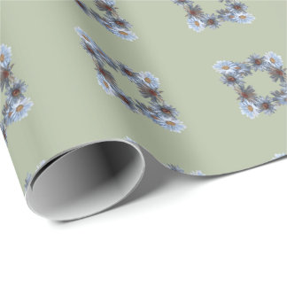 Papel De Regalo Fern green floral Gift Wrapping paper