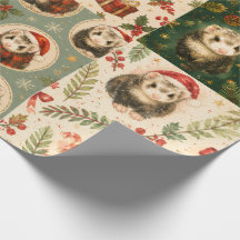 Papel de regalo Ferret Christmas Montague