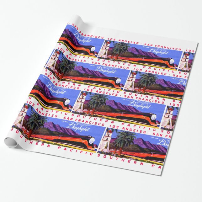 Papel De Regalo Ferrocarril de Daylight 1922 (Desenrollado)