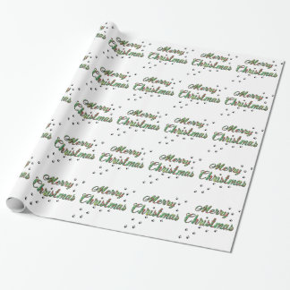 Papel De Regalo Ferry Christmas Holly and Dog Paw imprime