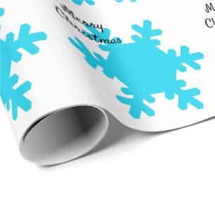 Papel De Regalo Ferry Christmas Snowflake Patterns Blue White