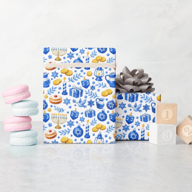 Papel De Regalo 🕎🕎🕎Festival‑de‑las‑luces (Baby Shower)