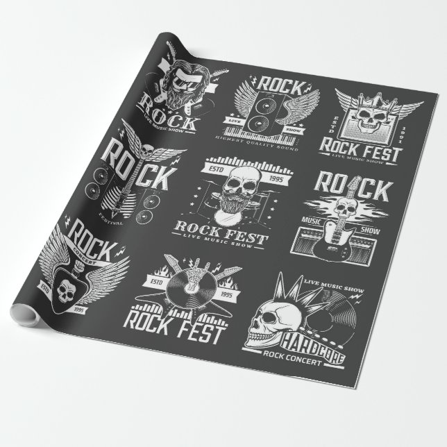 Papel De Regalo Festival de música (Desenrollado)