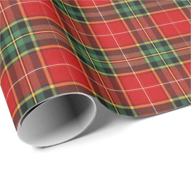 Papel De Regalo Festive Bright Tartan (Esquina del rollo)