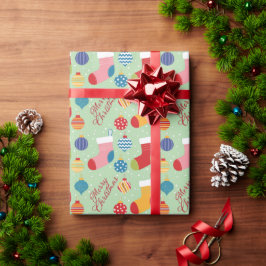 Papel De Regalo Festive Christmas Holiday Custom