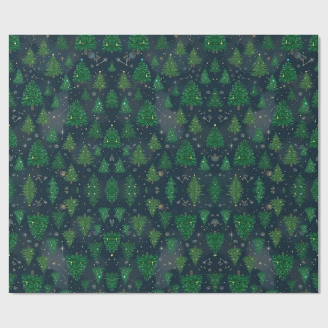 Papel De Regalo Festive Christmas Holiday Gift Wrap (Superficie plana)