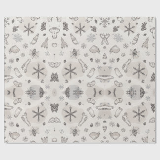 Papel De Regalo Festive Christmas Holiday Gift Wrap