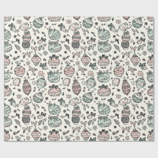 Papel De Regalo Festive Christmas Holiday Gift Wrap