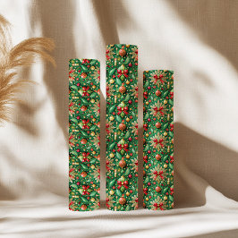Papel De Regalo Festive Christmas Theme Colorful Pattern