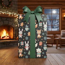 Papel De Regalo Festive Critters Holiday Gift Wrap
