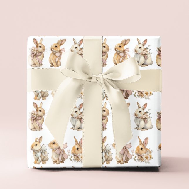 Papel De Regalo Festive Easter Bunnies | Easter Wrapping Paper (Subido por el creador)