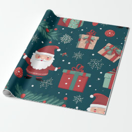 Papel De Regalo Festive Gnomie Love Heart Christmas