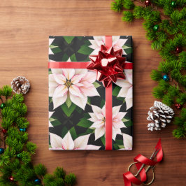 Papel De Regalo Festividad Boutique Rubor Poinsettia Rolft Gift Wr