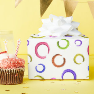 Papel De Regalo Festividad, caótica, colorido, confetti, puntos de