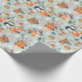 Papel De Regalo Festividad de animales Personalizados de Navidades
