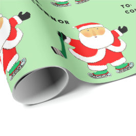 Papel De Regalo Festividad de jugador de hockey Navidades