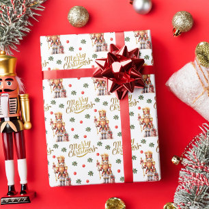 Papel De Regalo Festividad de los cazadores de nueces de oro Feliz